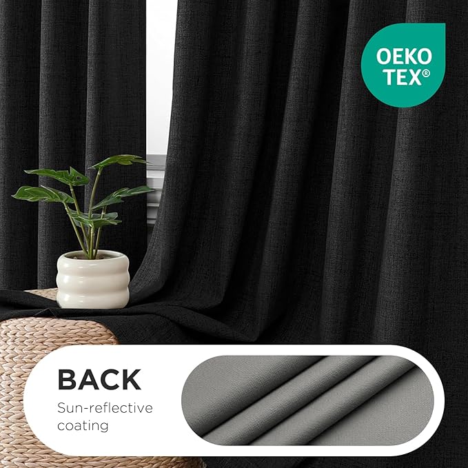 Joydeco Pinch Pleated Curtains - Image 2
