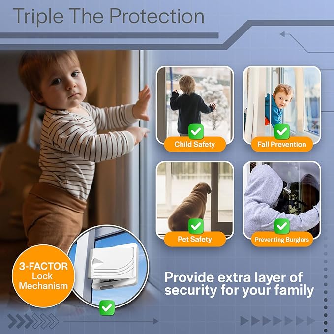 Todays Kids 4 Pack Sliding Door Locks - Image 6