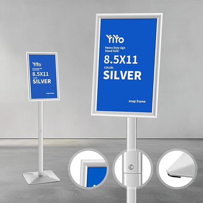 YIYO Sign Stand Poster Stand，adjustable heavy duty pedestal Sign Holder Floor - Image 4