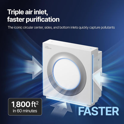 coway airmega mighty2 air purifier, next gen of, close-up detail