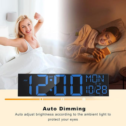 JALL 30" Large Digital Wall Mount Clock - Image 6