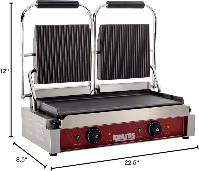 Kratos Commercial Electric Panini Sandwich Grill - Image 10