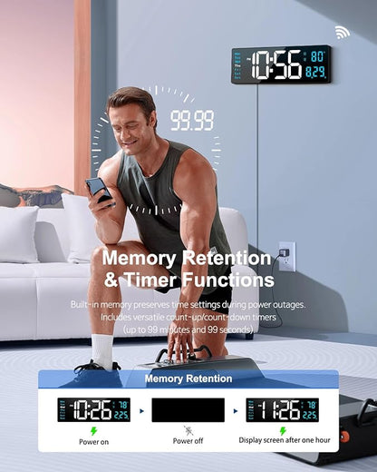 Digital Wall Clock, Wall Clock - Image 6