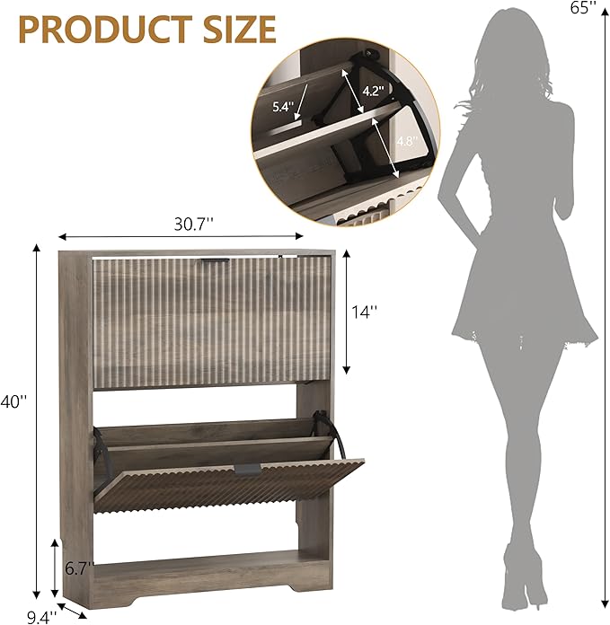 Shoe Cabinet Storage for Entryway - Image 2