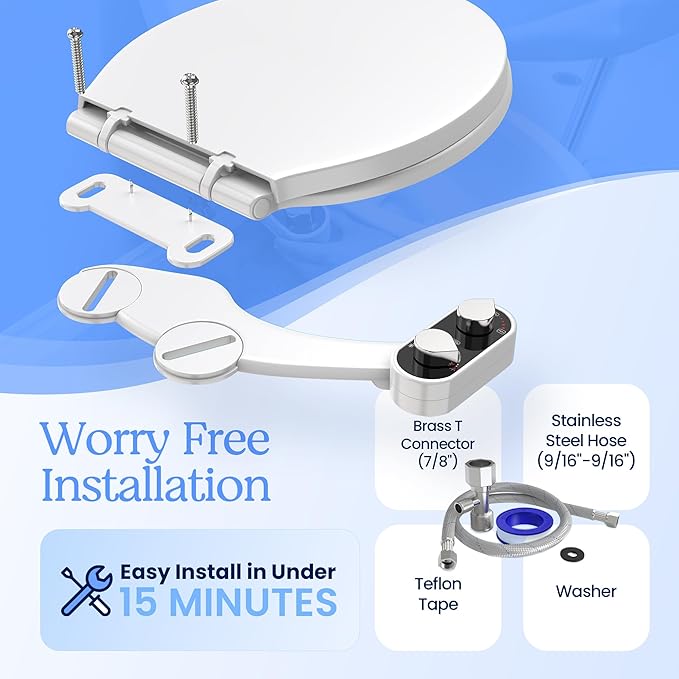 CLEAR REAR Bidet Attachment for Toilet Seat - Image 6