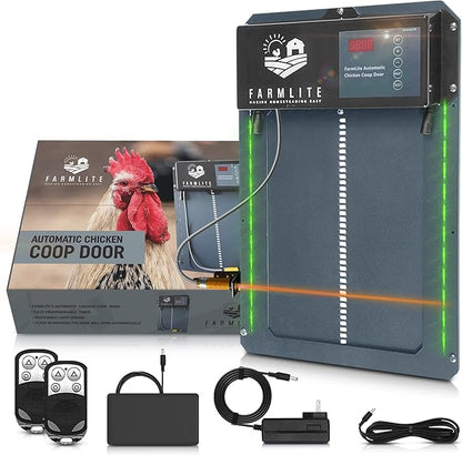 FarmLite Automatic Chicken Coop Door Opener | Non-Battery Powered Automatic by FARMLITE