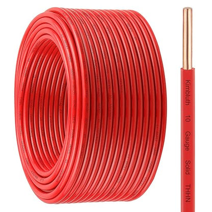 THHN Wire 10 Gauge 200 FT OFC Electrical Wire, 10 AWG Solid Copper Wire Rated by SimpleandPractical