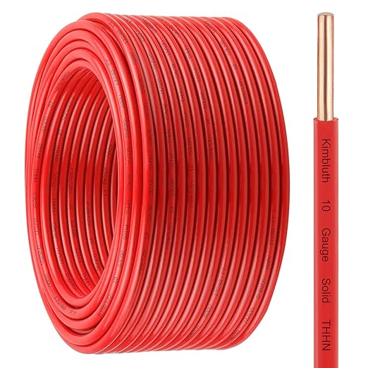 THHN Wire 10 Gauge 200 FT OFC Electrical Wire, 10 AWG Solid Copper Wire Rated by SimpleandPractical