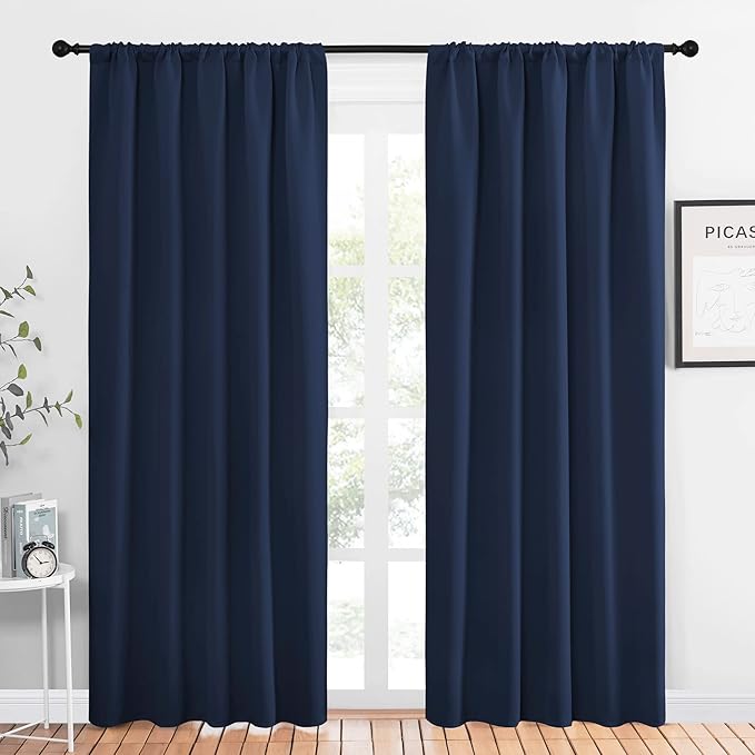 NICETOWN Navy Curtains Blackout Draperies by NICETOWN