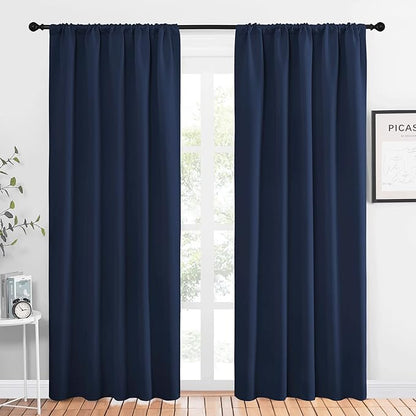 NICETOWN Navy Curtains Blackout Draperies by NICETOWN