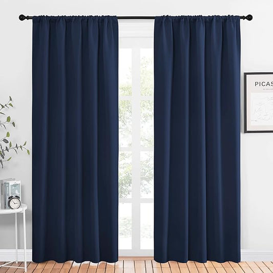 NICETOWN Navy Curtains Blackout Draperies by NICETOWN