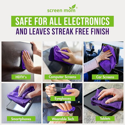 Screen Mom Screen Cleaner Spray and Microfiber Cloth 16oz Screen Cleaner Spray - Image 3