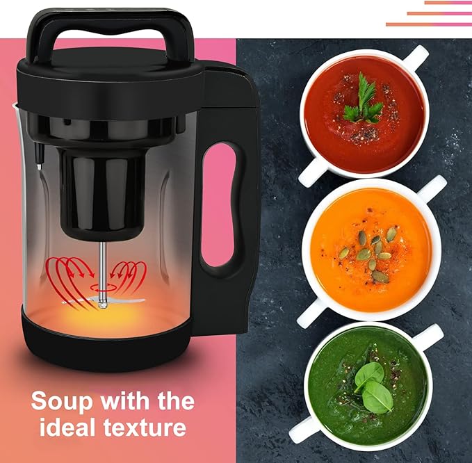 Soup Maker 1.6 L, 4-in-1 Multifunctional Smooth Soup and Chunky Soup Machine - Image 6