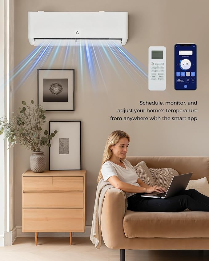 18K BTU Dual Zone Mini Split AC - Image 7