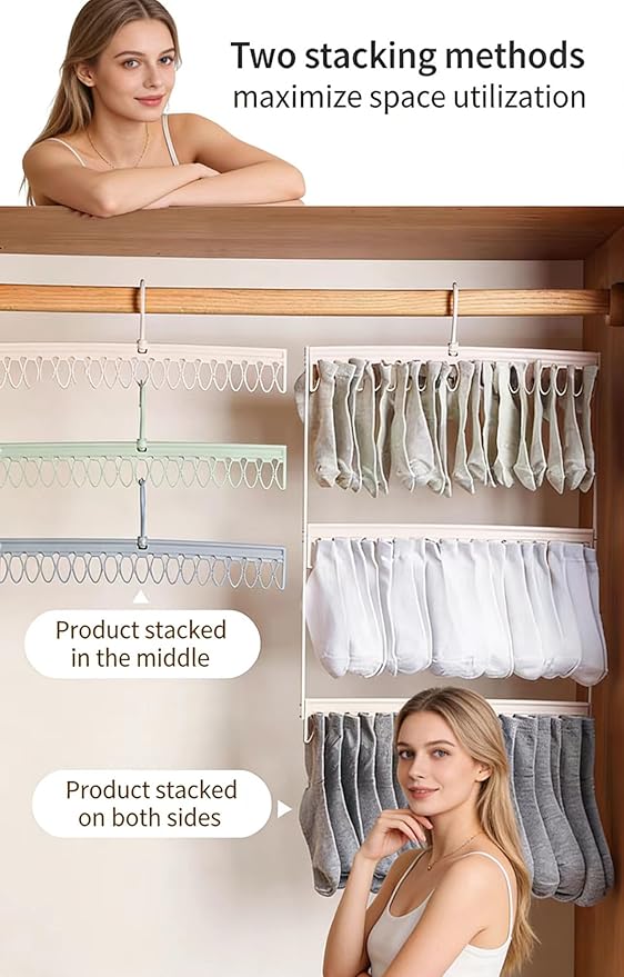 Socks Drying Racks Hanger Socks Organizer Hook Hanger - Image 7