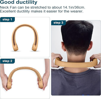 CIVPOWER Neck Fan: Portable Personal Neck Cooling Rechargeable Bladeless Fan - Image 10