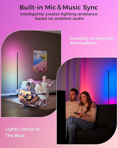 boostool LED Corner Lamp, 216 Dynamic Light Effects and Music Sync - Image 5