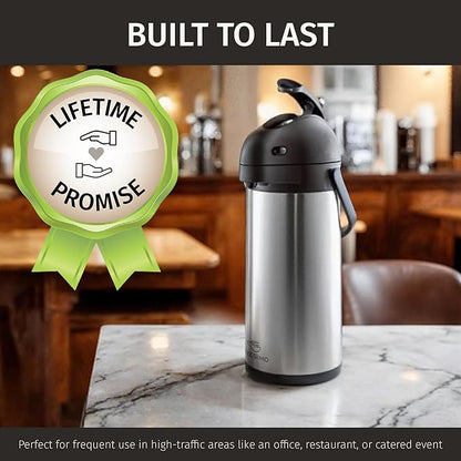 Cresimo Coffee Carafe for Keeping Hot 102oz Airpot Coffee Dispenser - 3L - Image 8