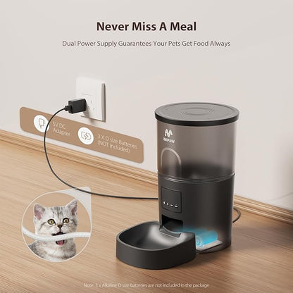 IMIPAW Automatic Cat Feeder, 5G WiFi Cat Food Dispenser - Image 4
