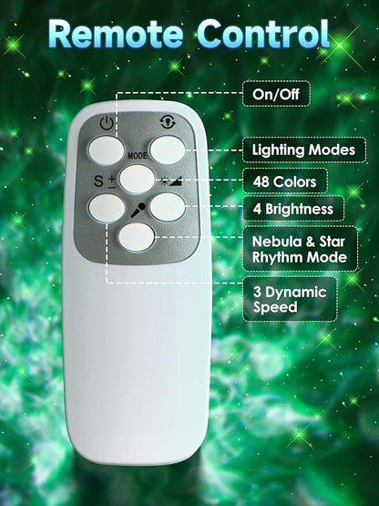 One Fire Galaxy Light Projector, 42 Colors Star Projector Galaxy - Image 7