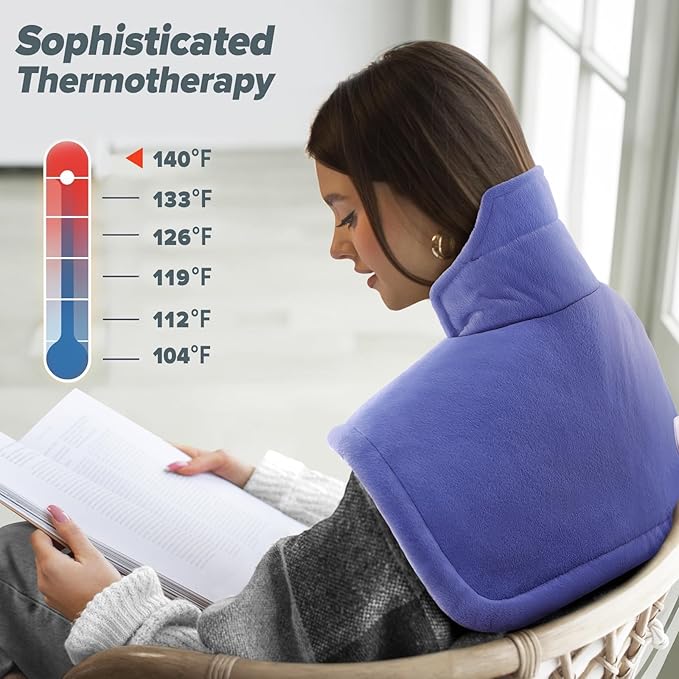 Heating pad for Neck, Cramps Pain Relief, Gifts for Women, 4 Auto-Off, Machine - Image 4