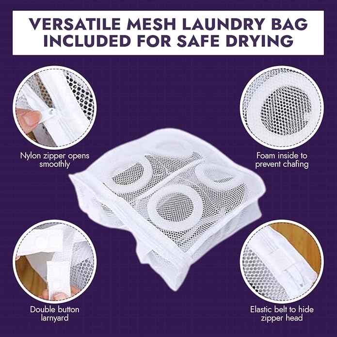 Wash Express Shoe Cleaning Kit: Shoe Washing Bag, Mesh Laundry Bag - Image 5