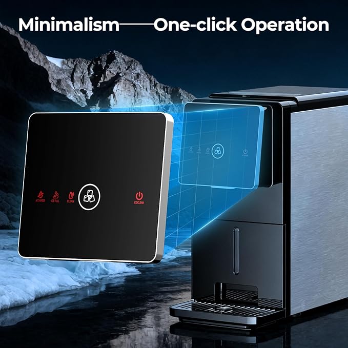 Antarctic Star Countertop Nugget Ice Maker, Self-Cleaning Portable Ice Machine - Image 3
