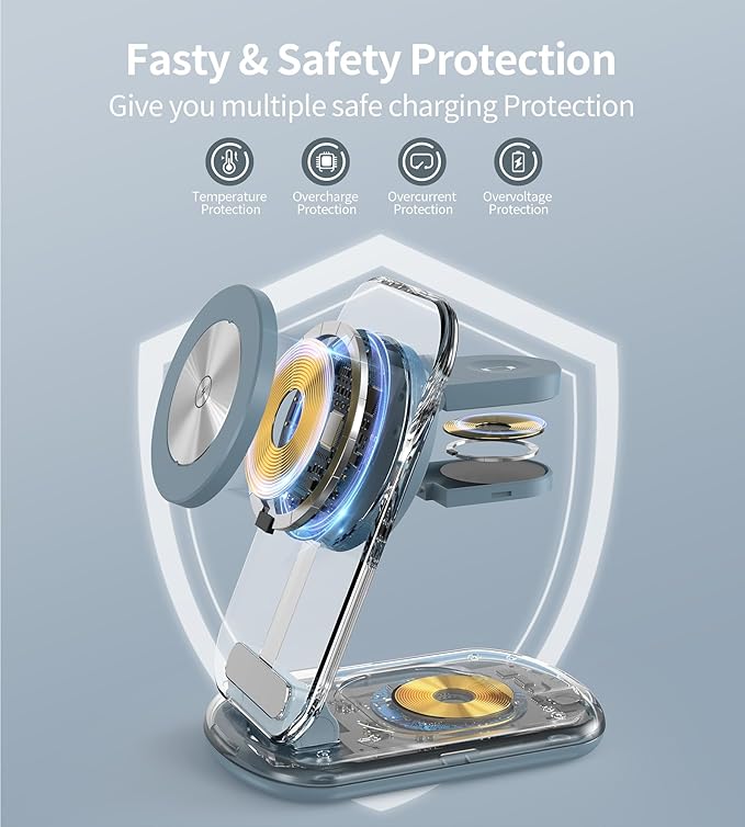 3 in 1 Magnetic Wireless Charging Station - Image 8