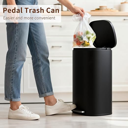 PayLessHere Stainless Steel Trash Can - Image 2