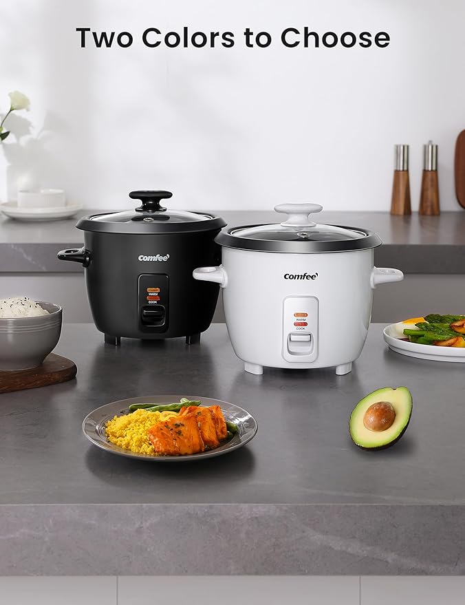 COMFEE' Rice Cooker, 6-Cup Cooked/3-Cup Uncooked, Removable Non-Stick Bowl - Image 6