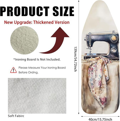 Nuxovilar Ironing Board Cover Needle Cotton 15x54 Inches | Ironing Board Cover - Image 3