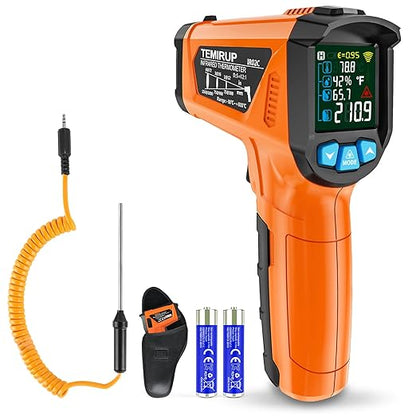 Infrared Thermometer Gun, TEMIRUP Digital Laser Temperature Gun, -58°F to 1472°F by TEMIRUP