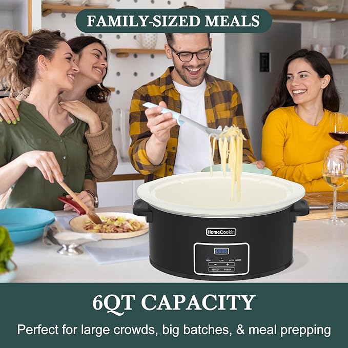 HOMECOOKIN 6-Quart Programmable Slow Cooker - Image 6