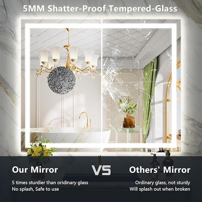 YEELAIT 44x32 Inch LED Bathroom Mirror - Image 6