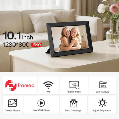 Frameo 10.1 Inch WiFi Digital Picture Frame, Smart Cloud Electronic Photo Frame - Image 6