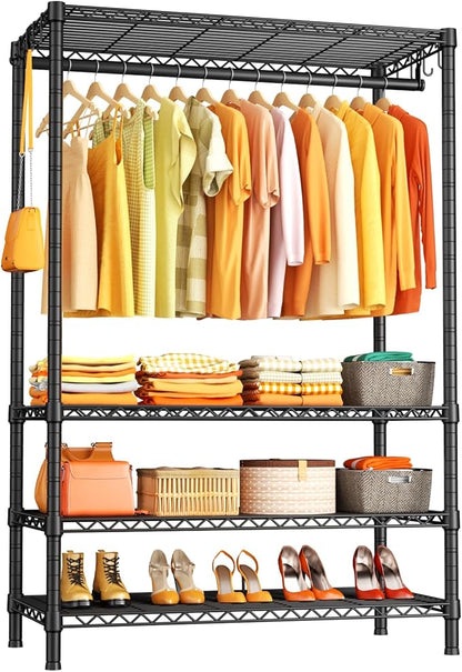 Ulif H4 Plus Portable Closets, 4-Tier Clothes Garment Rack by Ulif