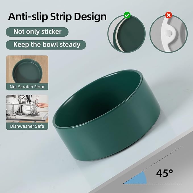 Ceramic Raised Double Bowls Set - Image 3
