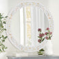 Tanmicoshomy 36 Inch Large Round Mirror, Natural Shell Inlay Framed Large by Tanmicoshomy