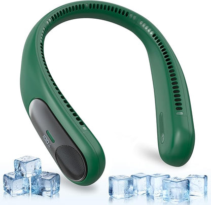 Portable Neck Fan, Personal Wearable Bladeless Fan, LED Display, 6000mAh USB by Unknown