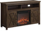 BELLEZE Modern 48" Barn Door Wood TV Stand by BELLEZE