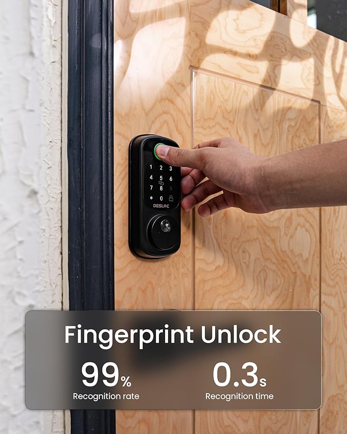 DESLOC Smart Door Lock B200, Smart Deadbolt Lock, Keyless Entry Door Lock - Image 4