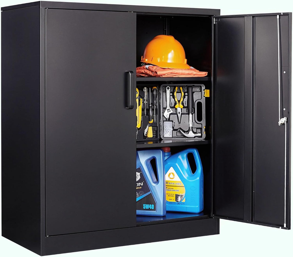 sisesol 36 inch metal storage cabinet with doors, main product view