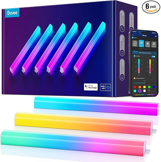 Govee Glide Wall Lights, RGBIC LED Light, Smart Gaming Light Compatible by Govee