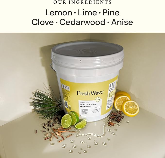 Fresh Wave Odor Removing Gel Bucket, 15.5 lb. | Lemon Scent Refill | Odor - Image 2