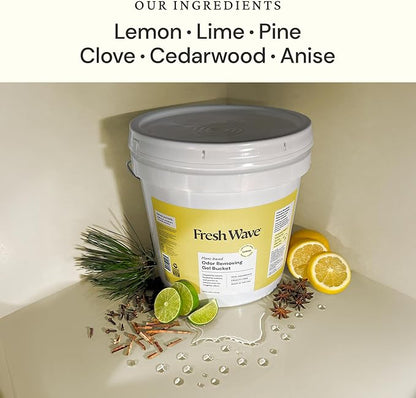 Fresh Wave Odor Removing Gel Bucket, 15.5 lb. | Lemon Scent Refill | Odor - Image 2