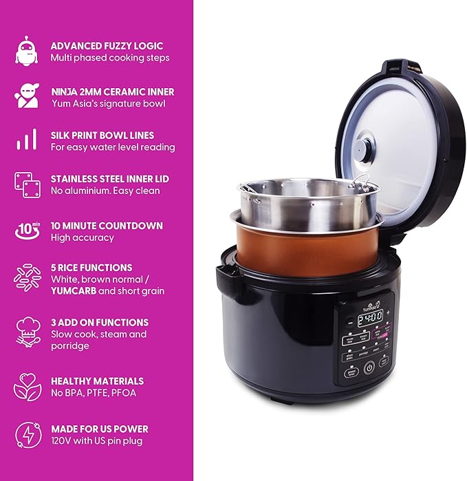Yum Asia Kumo YumCarb Rice Cooker - Image 3
