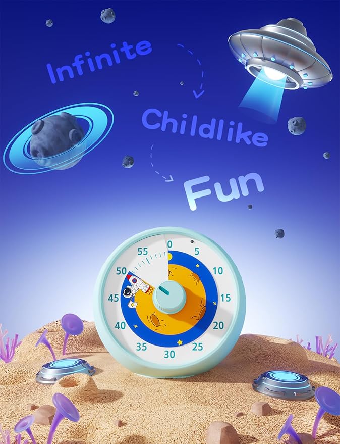 Visual Timer for Kids, 60-Minute Countdown Timer for Classroom Office Kitchen - Image 7