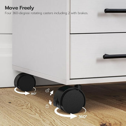 HOOBRO 7-Drawer File Cabinet, Wooden Office Cabinet - Image 9
