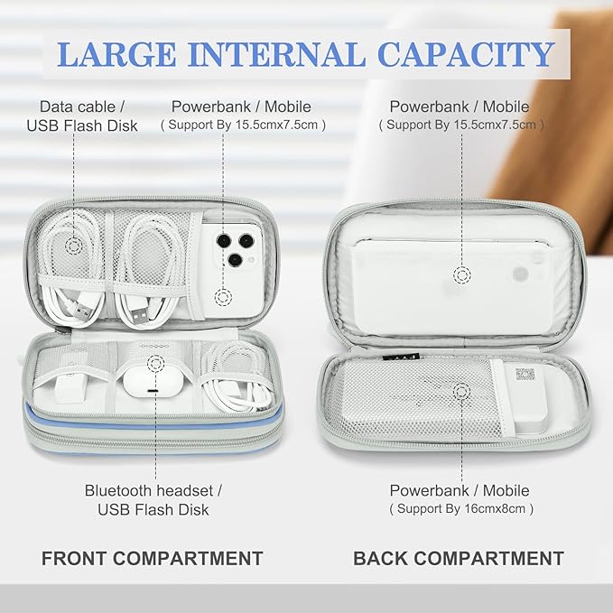 FYY Travel Cable Organizer Pouch Electronic Accessories Carry Case Portable - Image 3