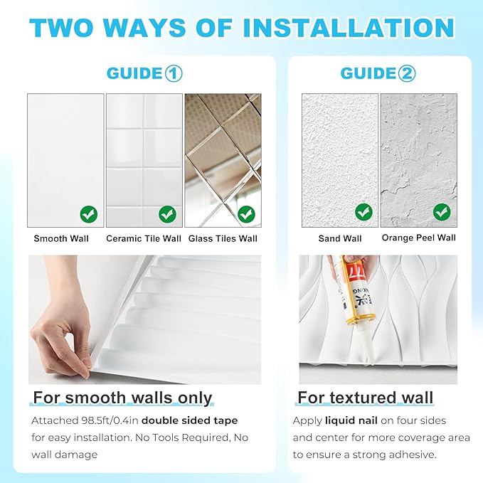 STICKGOO 3D Wall Panels, Brushed Silver Decorative Wall Covering Panels - Image 7